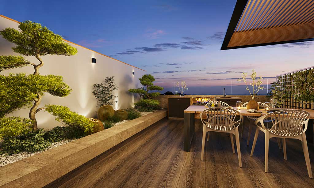 Jardín Zen - Renders 3D Interiores